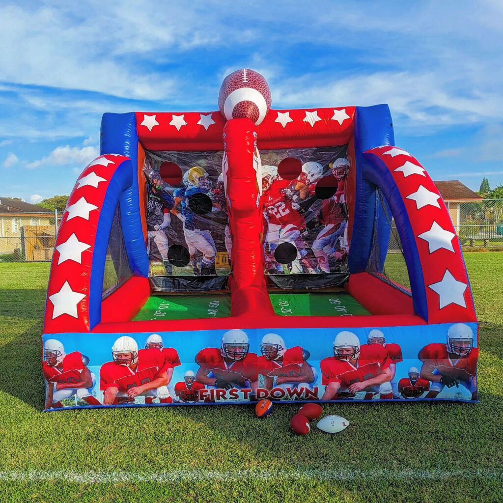 First Down bouncy house field