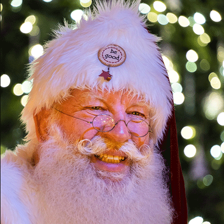 Photo of Santa inside of Holiday Reflections