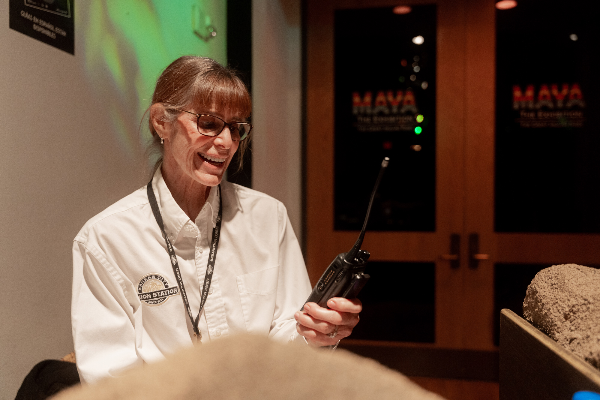 Volunteer in the Exhibition Gallery