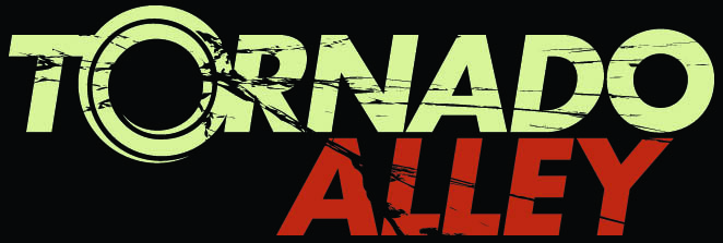 Logo for the movie Tornado Alley in a horizontal format