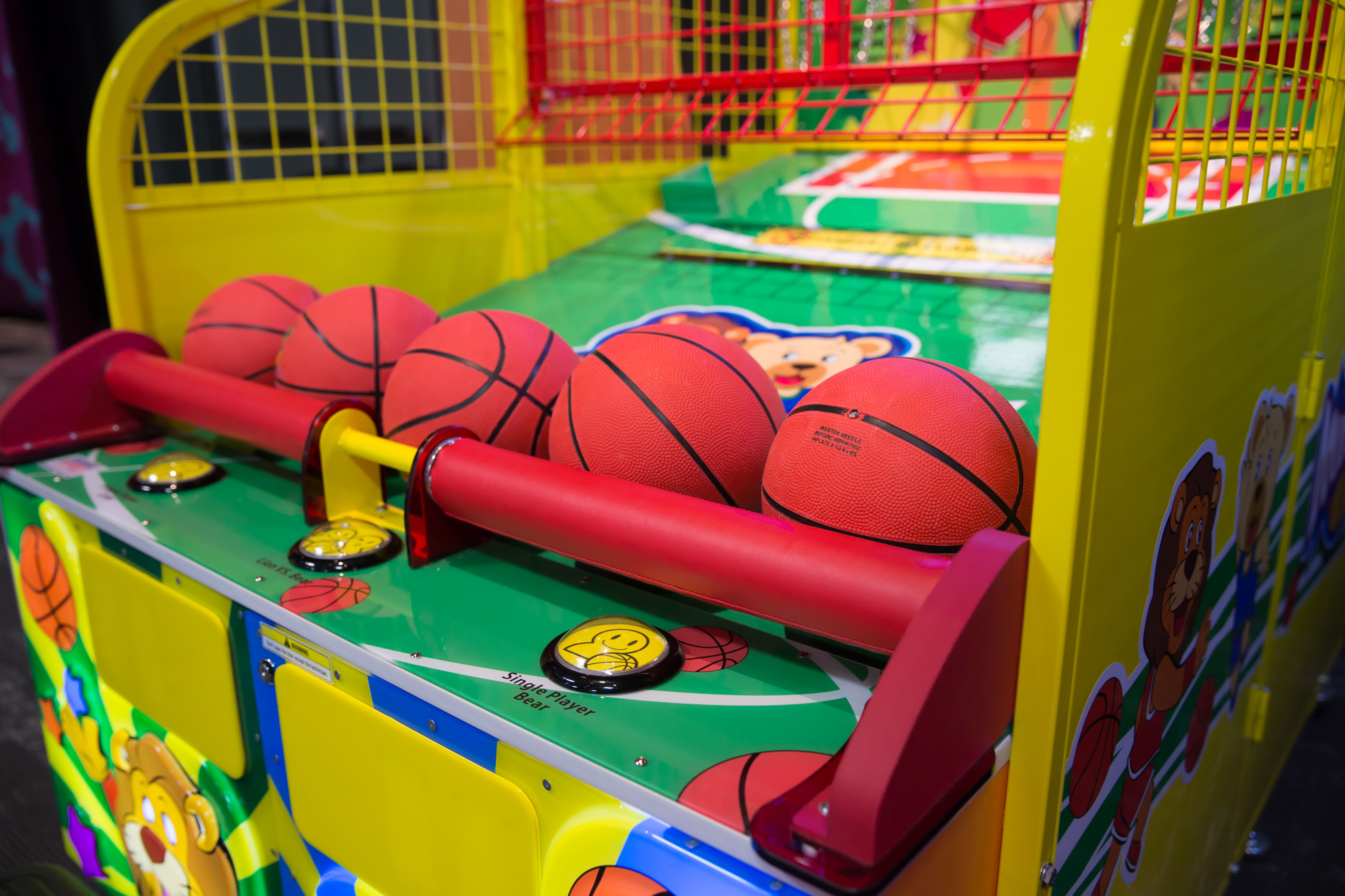 Basketball Arcade game set up at The Science of Guinness World Records
