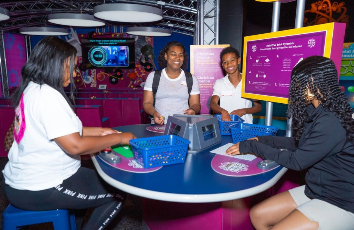 Family participating at The Science of Guinness World Records