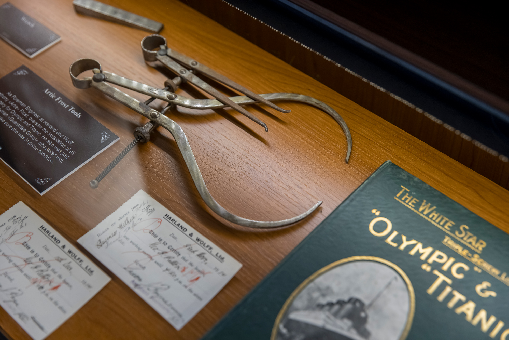 Tools used in the construction of hte Titanic.