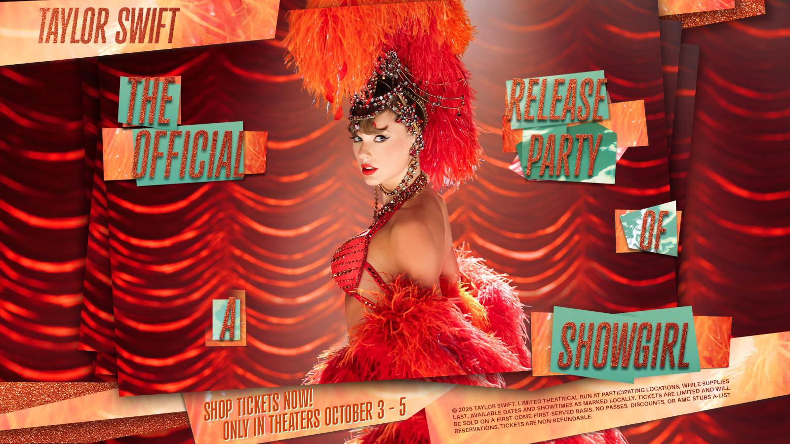 Horizontal Poster for Taylor Swift: The Official Relae Party of a Showgirl
