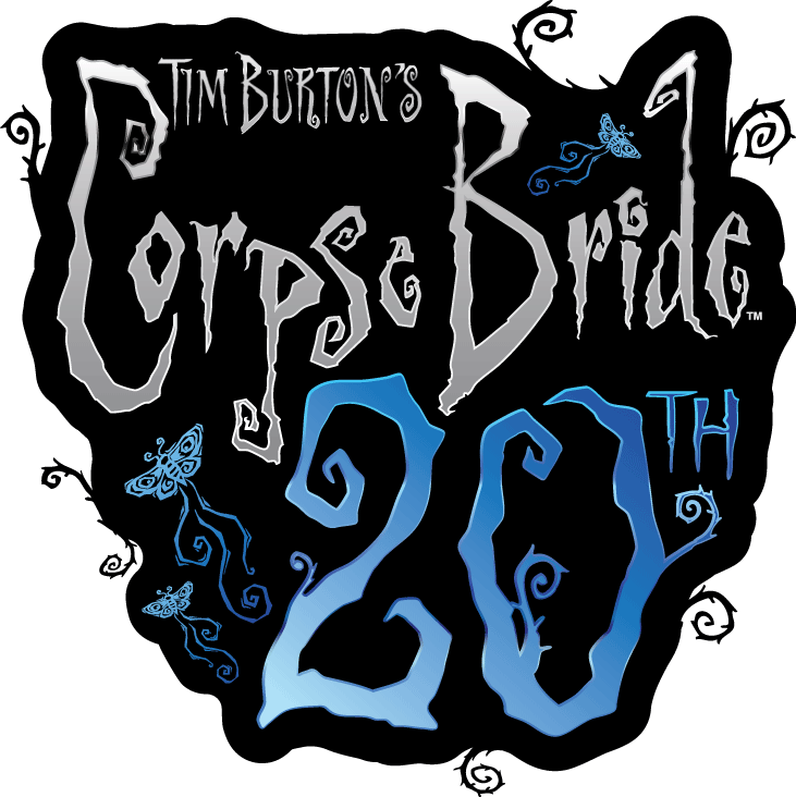 Logo for the 20th Anniversary edition of Corpse Bride