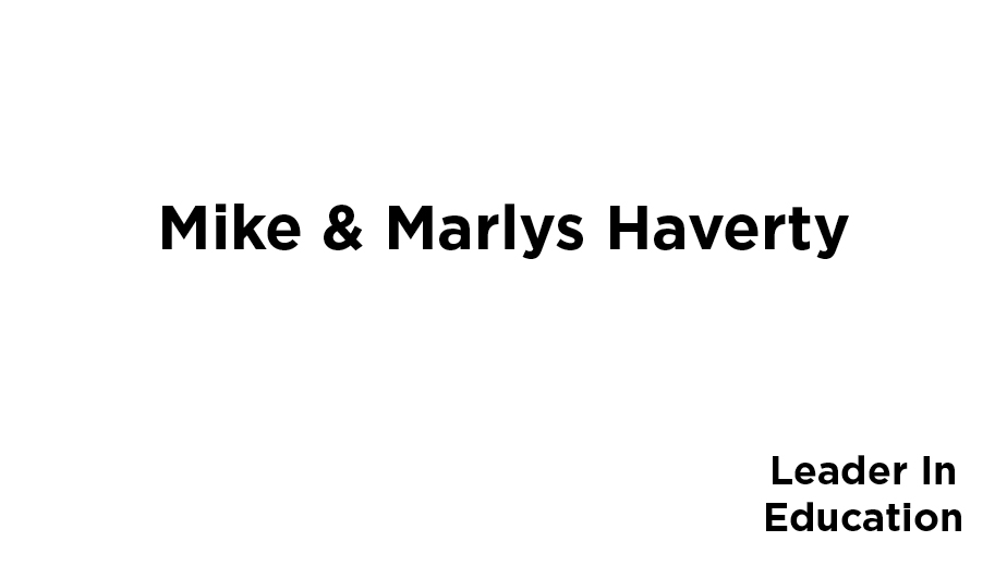 Logo for Mike and Marlys Haverty, leaders in education for The Berlin Wall. A World Divided.
