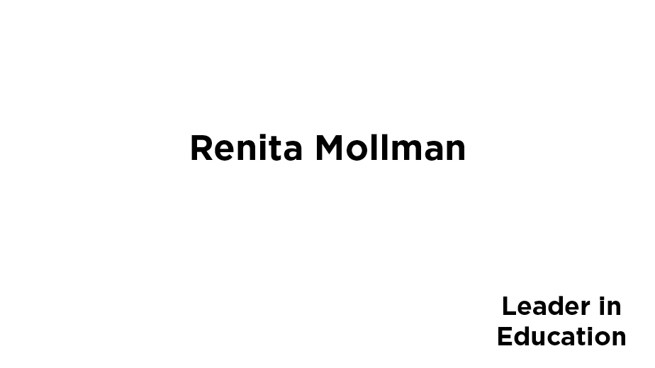 Logo for Renita Mollman, a leader in education sponsor for The Berlin Wall. A World Divided.