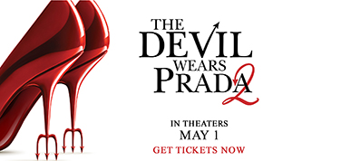 Featured image for The Devil Wears Prada 2, featuring a pair of shoes and the title of the movie.