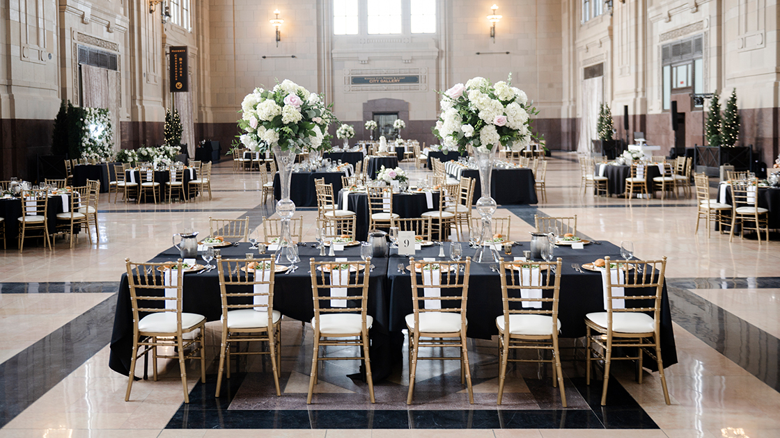 Grand Plaza set-up for a small, private event.