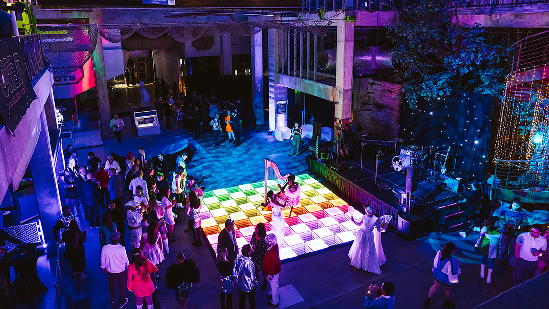 Science City set-up for an event held by the company Populus.