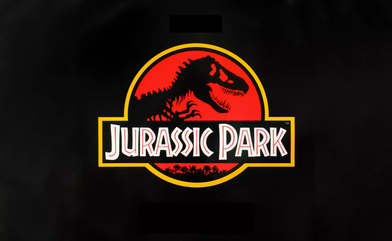 Featuring Image for Jurassic Park showing the films logo against a black background.