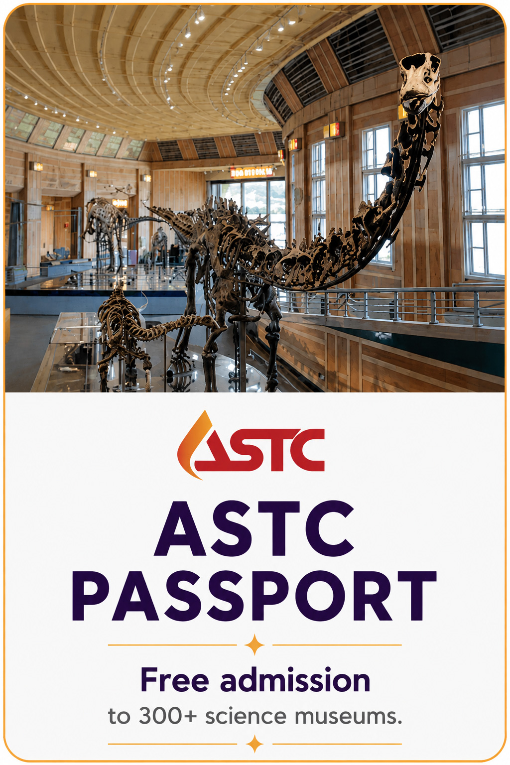 ASTC Passport. Free Admission to 300+ science museums.